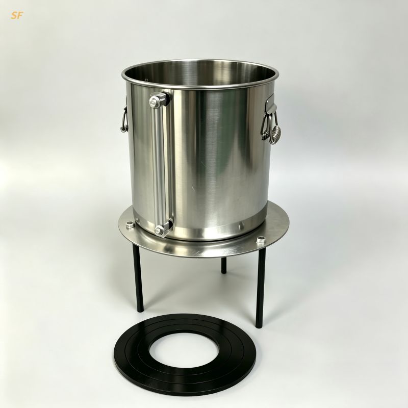 Water Replacement Density Tester with Steel Base Plate & Graduated Water Cylinder for On-Site Coarse Soil & Giant Gravel Density Test Factory Direct