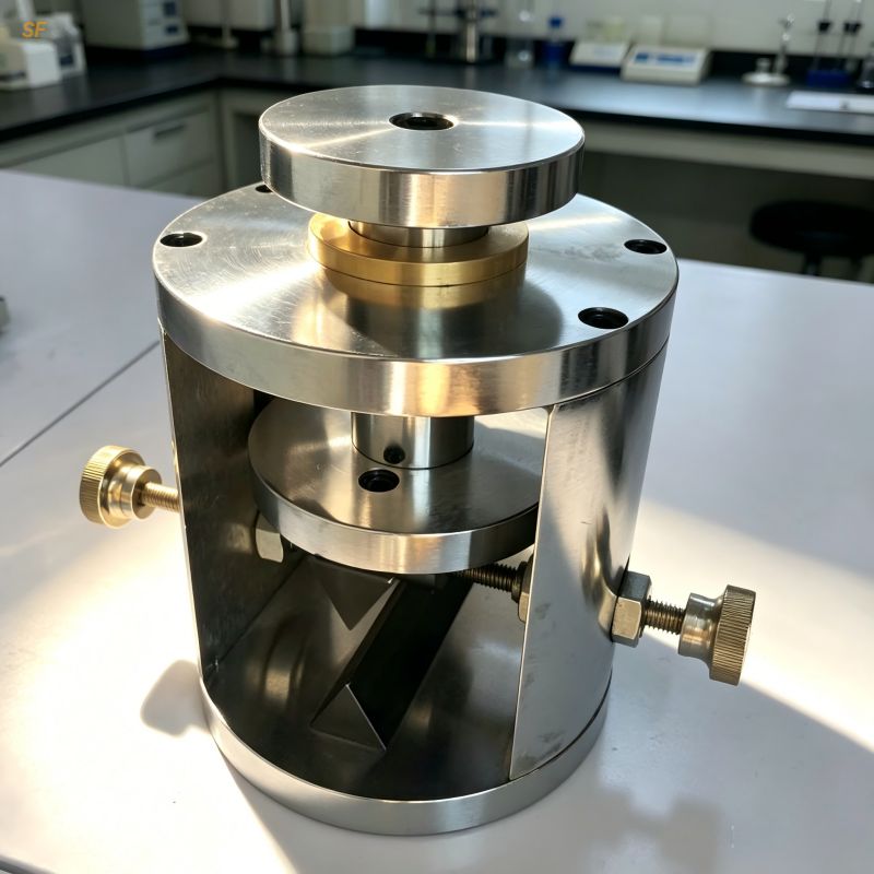 Rock Splitting Tensile Strength Jig Radial Compression Fixture for Solid Cylinder Coal & Rock Tensile Strength Test Factory Direct