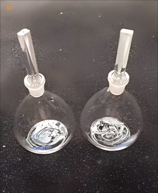 Laboratory Glass Pycnometer, 25ml/50ml Specific Gravity Bottle, Liquid Density Testing Bottle for Lab, Asphalt Density Test