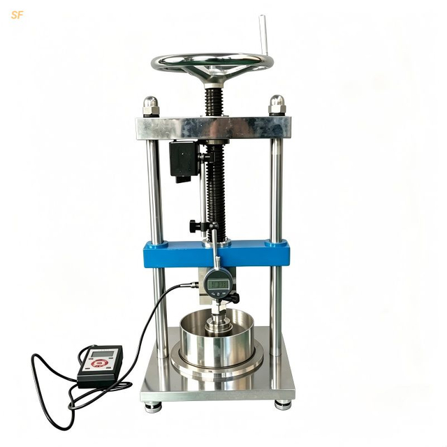 Rock Swelling Pressure Tester with Digital Display Manual Screw Loading for Rock Expansion Pressure Test under Constant Volume Factory Direct