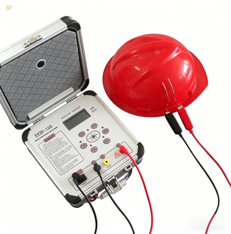 Safety Helmet Anti-static Tester Anti-static Performance Tester Surface Resistivity Measurement EN397/ANSI Z89 Compliant Helmet Anti-static Testing Portable OEM Supported