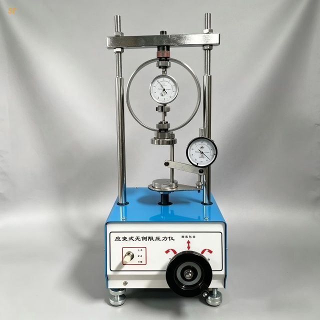 Strain-Controlled Unconfined Compressive Strength Tester | Unconfined Compressive Strength Apparatus | Soft Clay Compression Tester | Geotechnical Lab Equipment | Dial Model / Digital Model