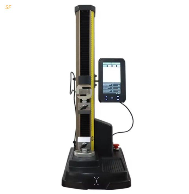 Single-Column Universal Testing Machine Single-Column Electronic Universal Tester 5kN Servo Motor with Ball Screw for Tensile Compression Peel Tear Test of Wire Rubber Plastic Materials Factory Direct