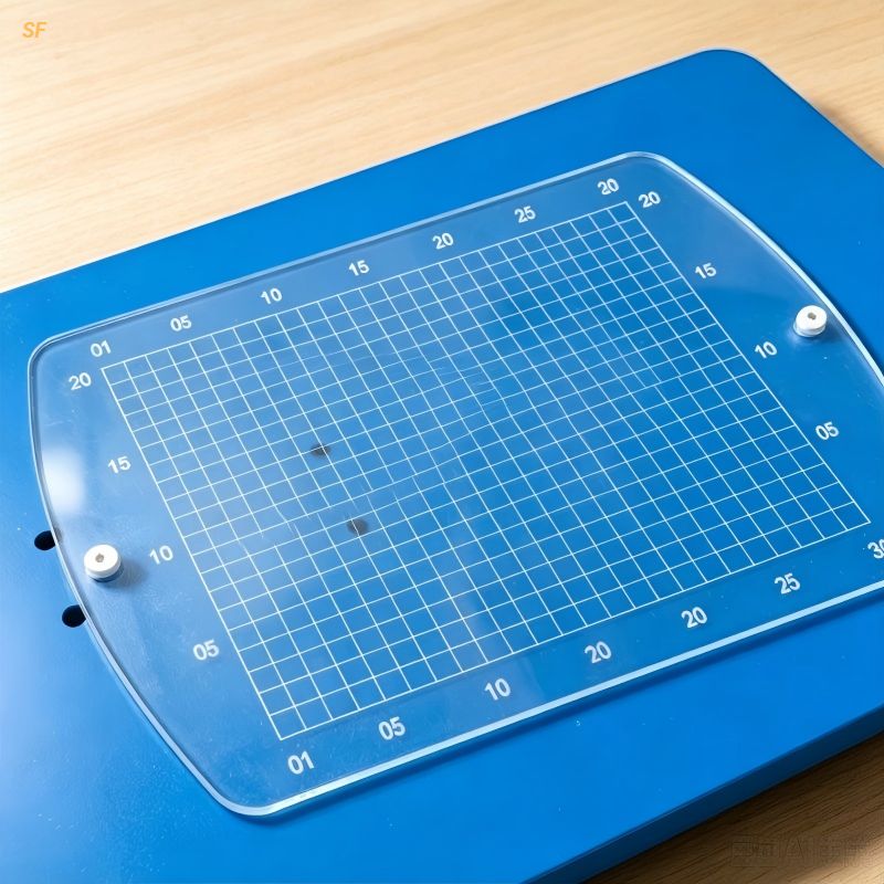 Thermal Insulation Bonding Area Grid Plate High-Transmittance Acrylic for Exterior Wall Insulation Bonding Coverage Testing Factory Direct