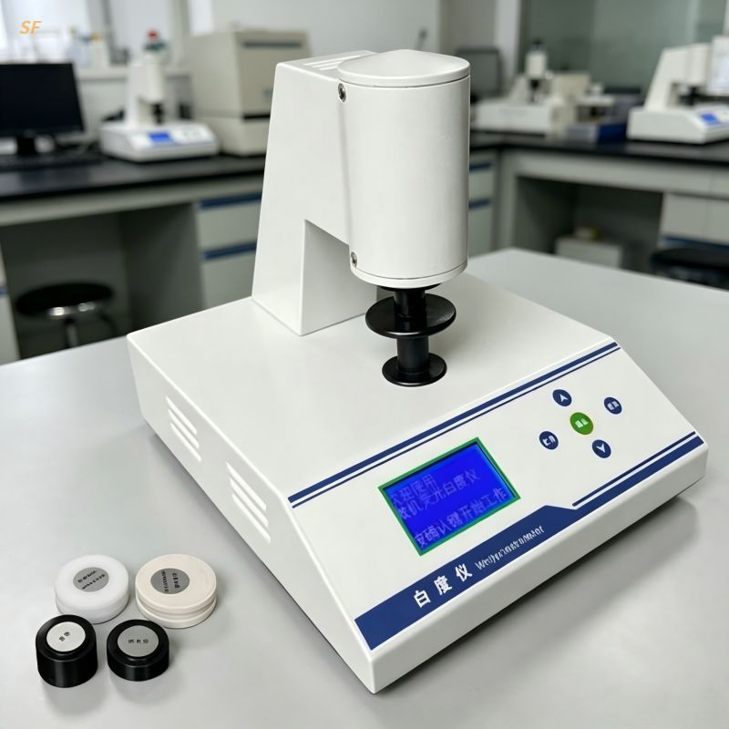 Digital Whiteness Meter 0-199 LED Blue Whiteness Paper Powder++++