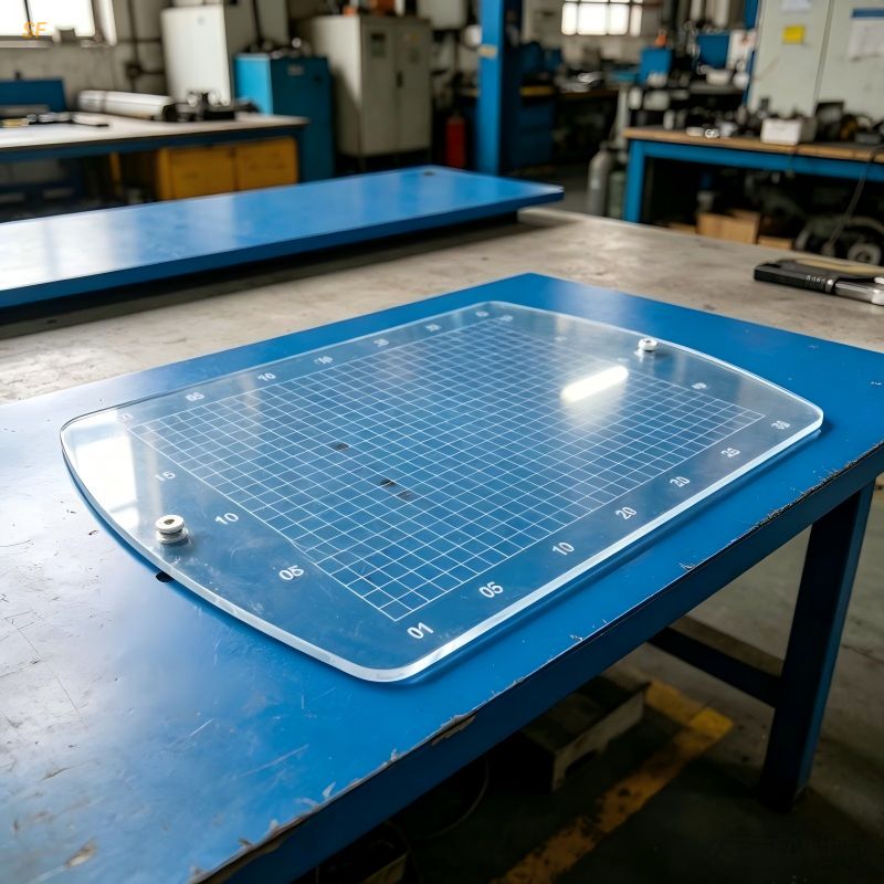 Thermal Insulation Bonding Area Grid Plate High-Transmittance Acrylic for Exterior Wall Insulation Bonding Coverage Testing Factory Direct